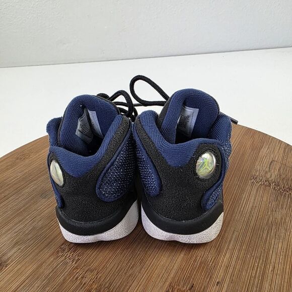 Nike Air Jordan 13 Retro TD Brave Blue Navy Flint University Black 414581-400 6C - Picture 6 of 11